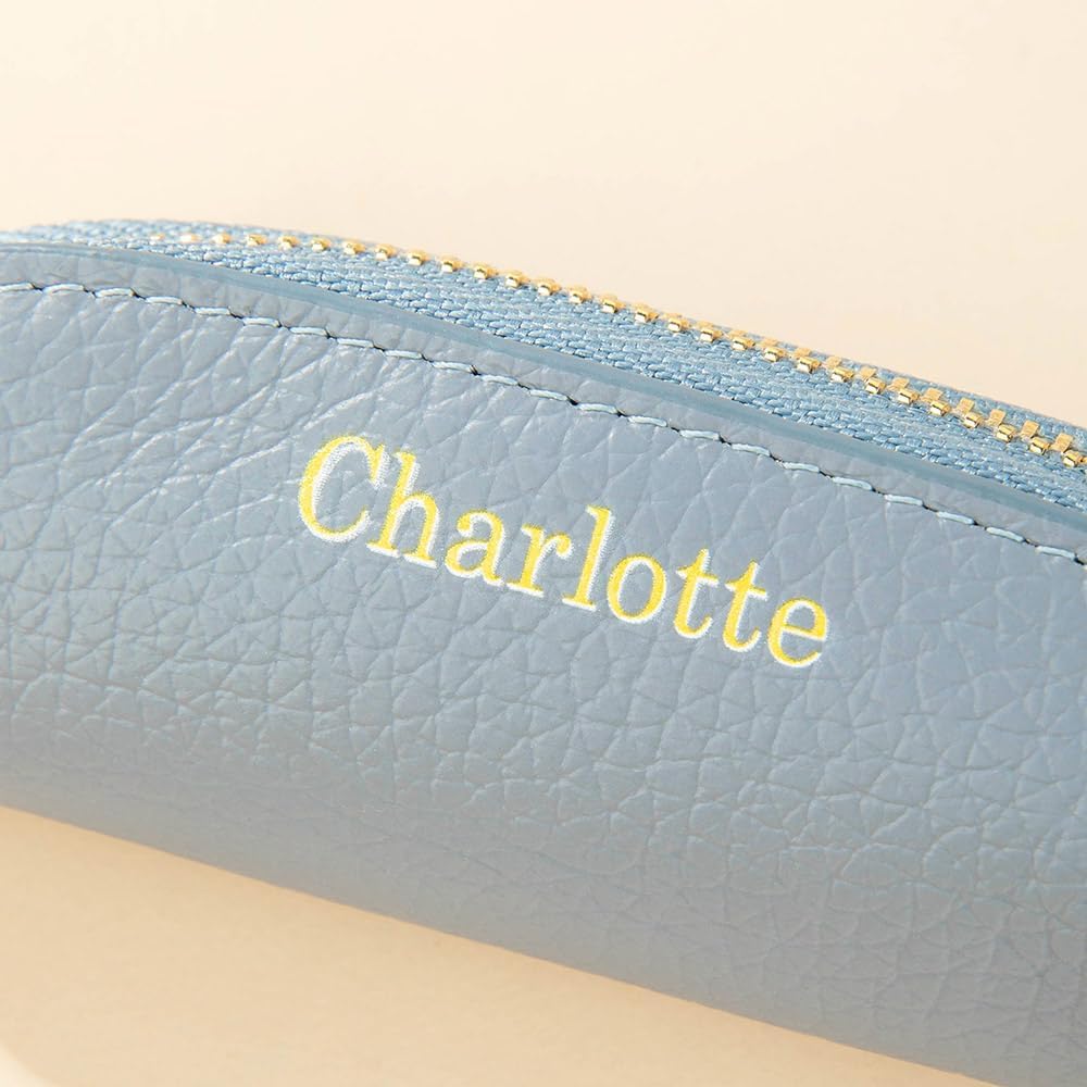 Personalized Multicolor Mini Genuine Leather Coin Purse Small Change Zipper Purse Makeup Bag with Name Daily Travel Accessories Birthday Gift for Women