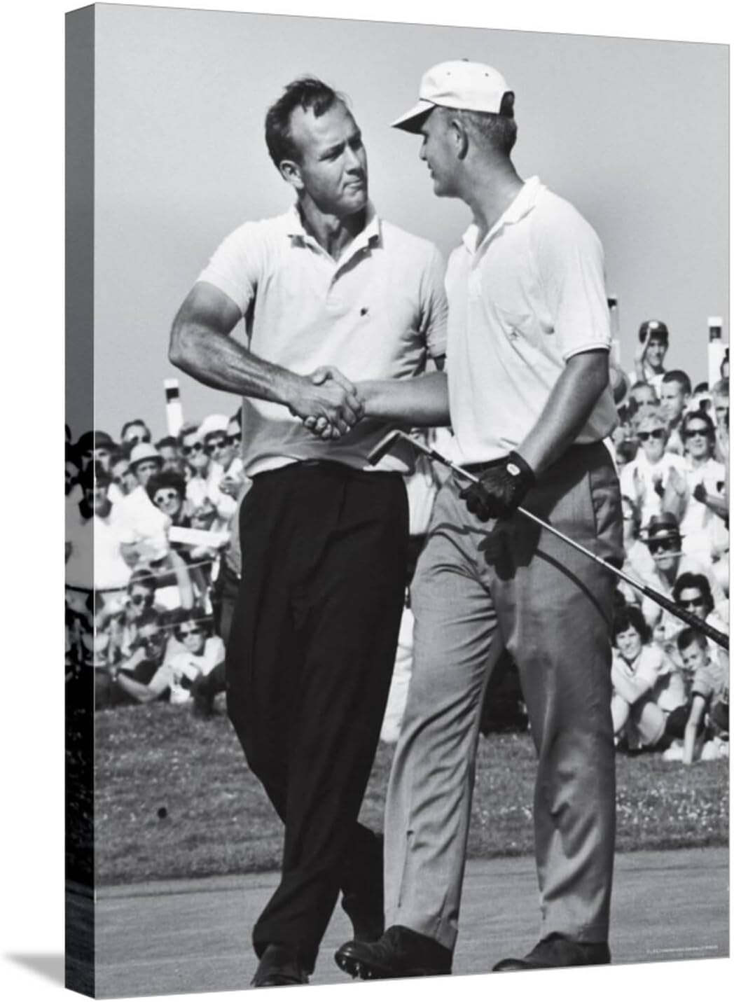 ART.COM Stretched Canvas Print Golfer Jack Nicklaus and Arnold Palmer During National Open Tournament by John Dominis, 18" x 24"