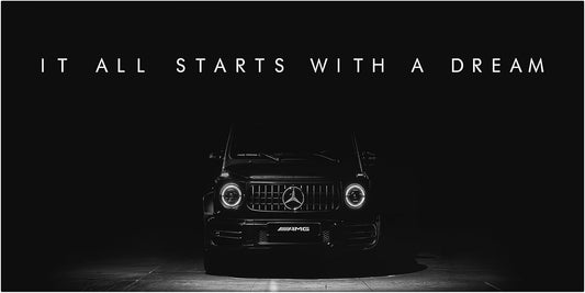 Motivational Wall Art for Office, Super Car Art Canvas, Inspirational Automotive Decor for Mercedes Benz G Class Sportscar Lovers, Motivational Wall Decor for Office and Home Car Poster (20" x 40" in)
