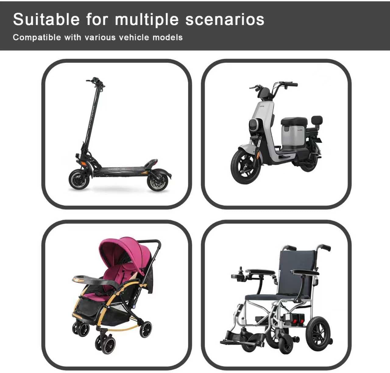 SHERY Adjustable Umbrella Holder Stand for Patio Outdoor Wrenches Universal Clip Wheelchair Umbrella Mount Holder for Stroller, Golf Cart, Beach Chair, Bicycle, Bleacher