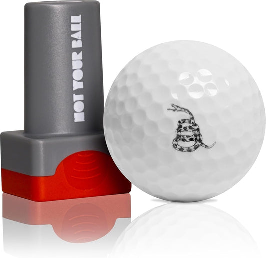 ZEETY Golf Ball Stamp, Golf Ball Stamper, Self-Inking Golf Ball Stamp Marker to Identify Golf Balls, Golf Gifts Golf Accessories for Men and Women Golfers