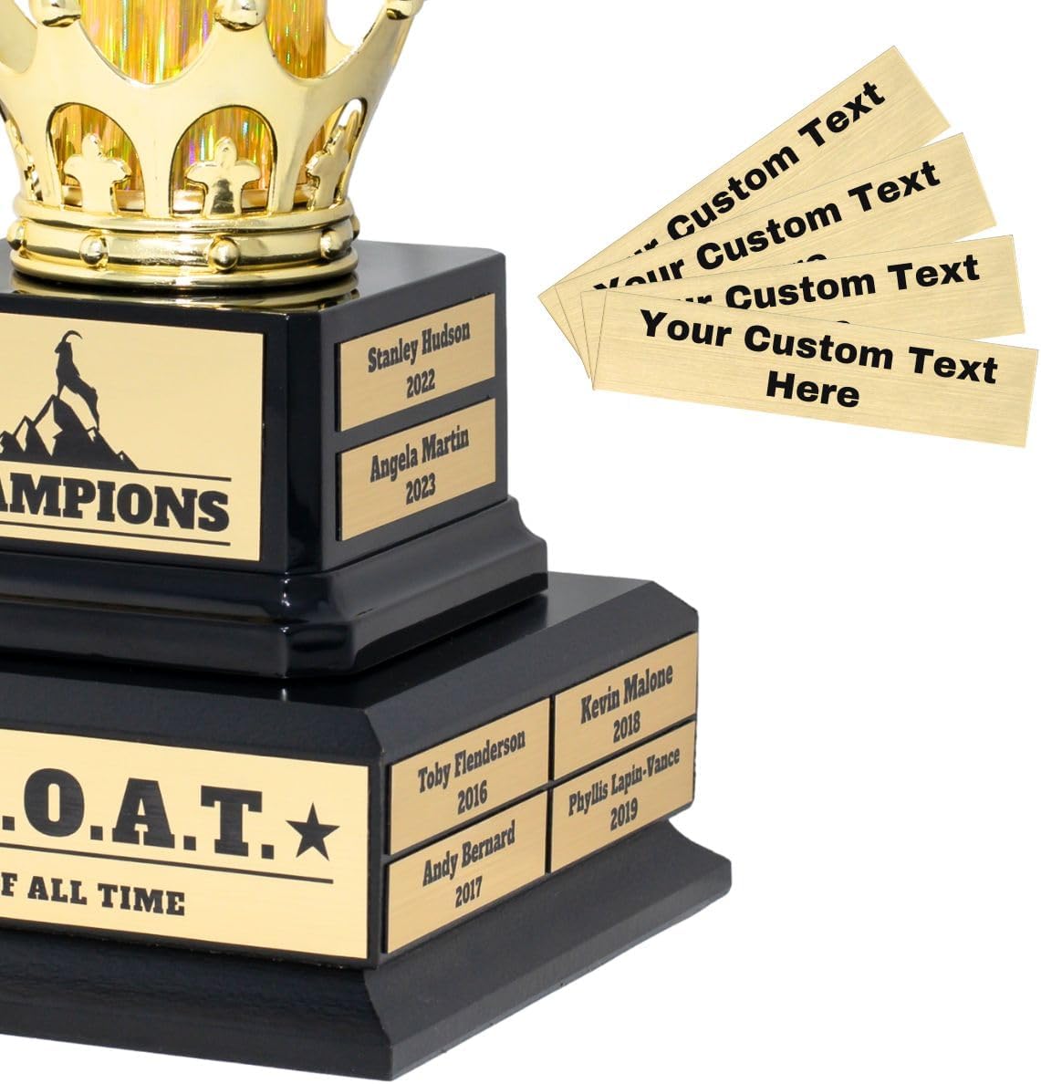 Large Goat Trophy-G.O.A.T.-Greatest of All Time Funny Trophy-Traveling Perpetual Award