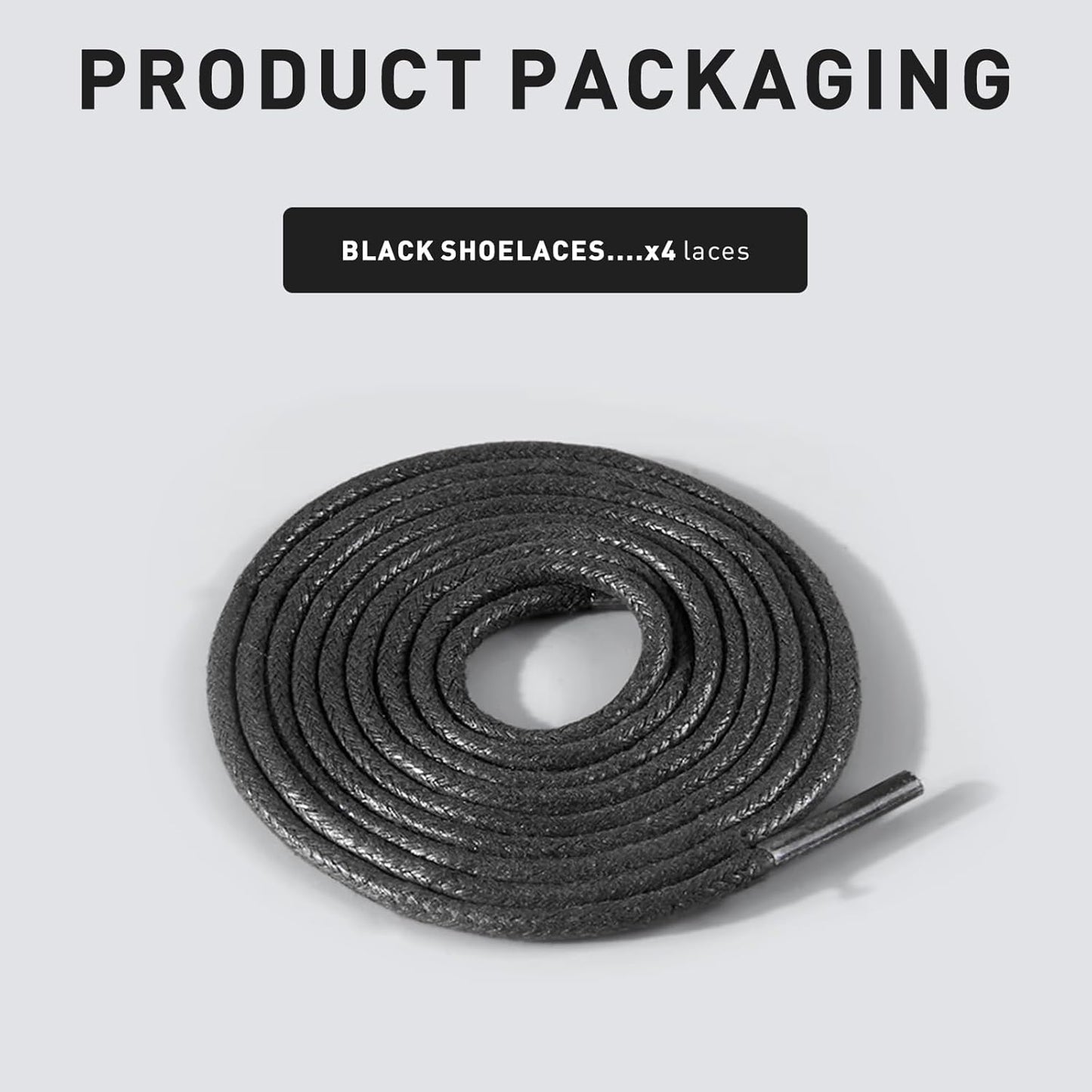 2 Pairs Waxed Golf Shoelaces for FootJoy Shoes, 3/32"(2.5mm) Oxford Thin Dress Shoe Laces Replacement Strings