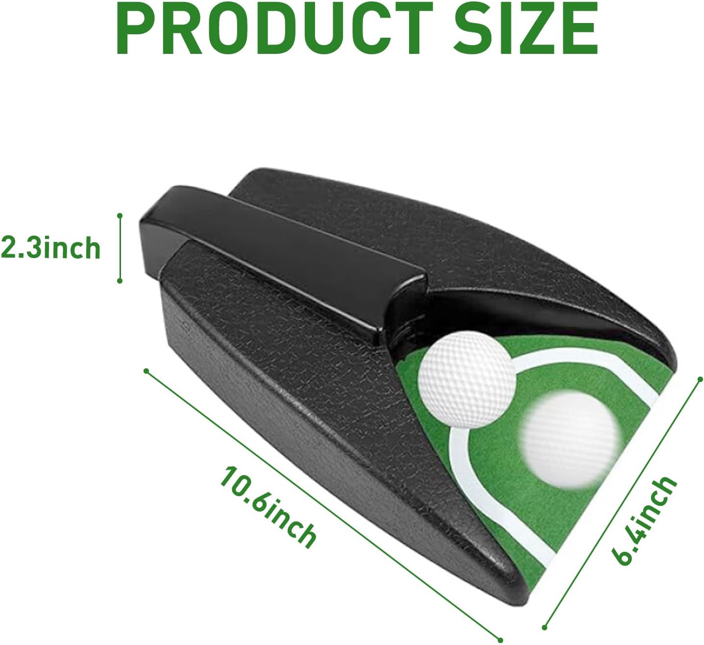 Golf Ball Return Putting Unit, Automatic Return Machine, Indoor Golf Putting Hole, Battery-Powered Practicing, Suitable for Practicing at Home, Office, Yard, Party