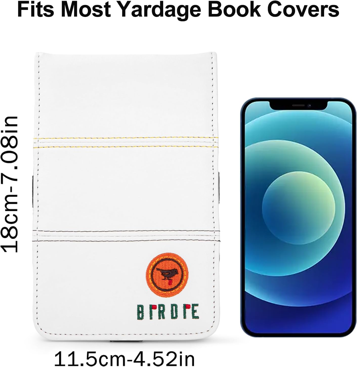 Golf Scorecard & Yardage Book Holder Cover Quality Leather Golf Scorecard Holder 4.5 × 7 inches Golf Accessories