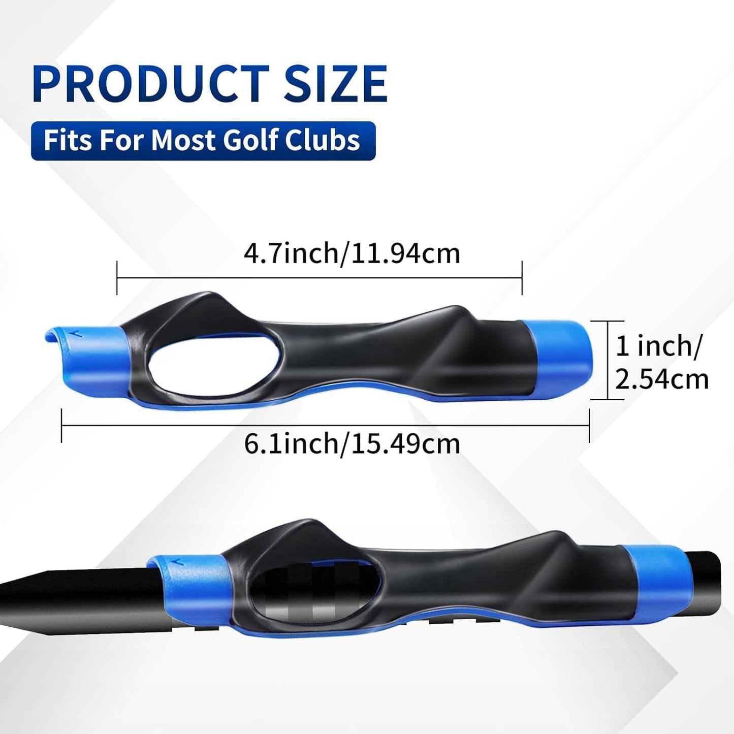3 Pack Golf Grip Trainer & Golf Swing Trainer, Blue Brick Golf Training Aid, Grip Trainer Golf and Swing Arm Band for Training Correct Hand Position and Arm Posture