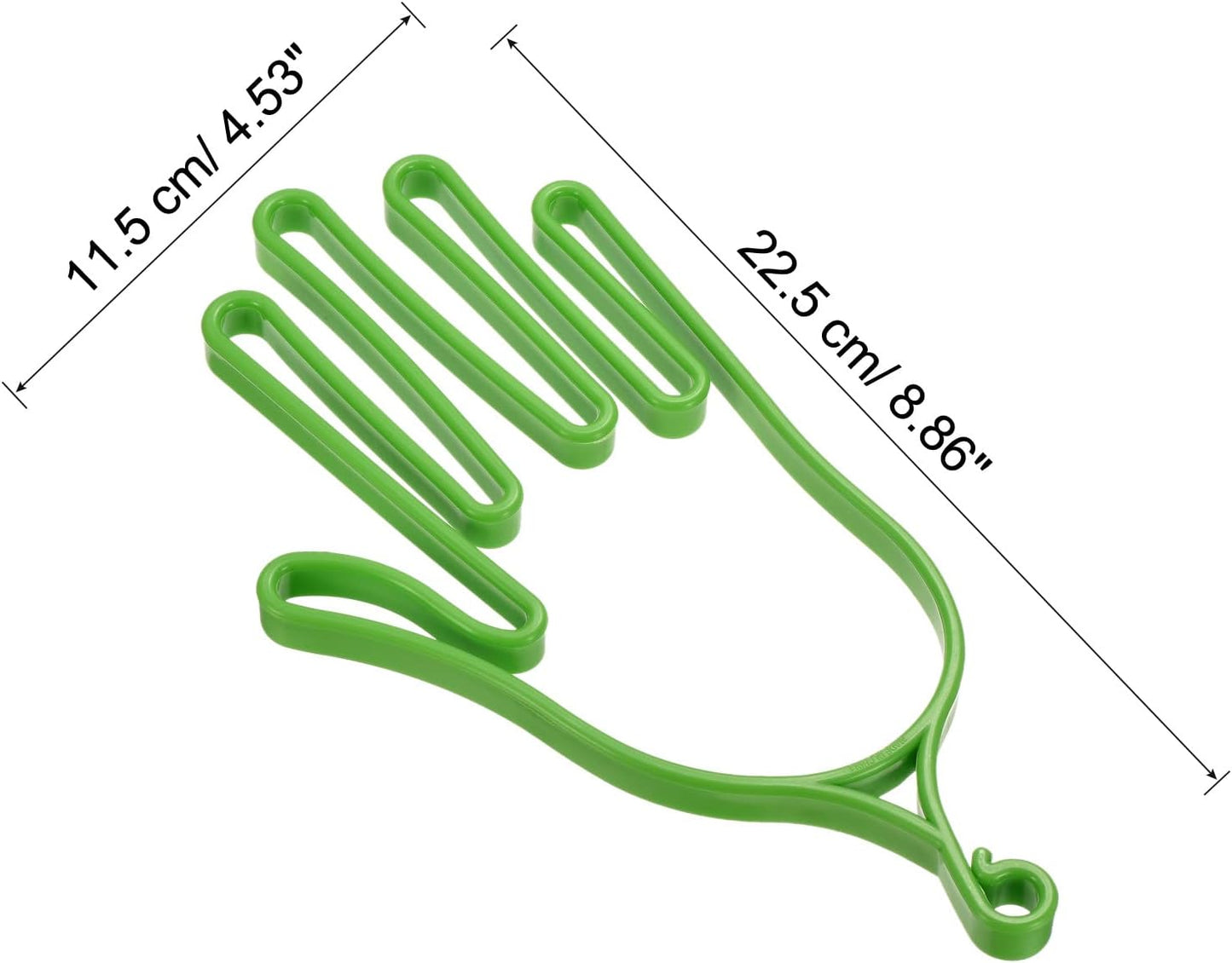 PATIKIL Golf Gloves Stretcher, 4 Pack Plastic Keeper Support Rack Holder Dryer Hanger Frame for Sports Gloves Maintenance, Green