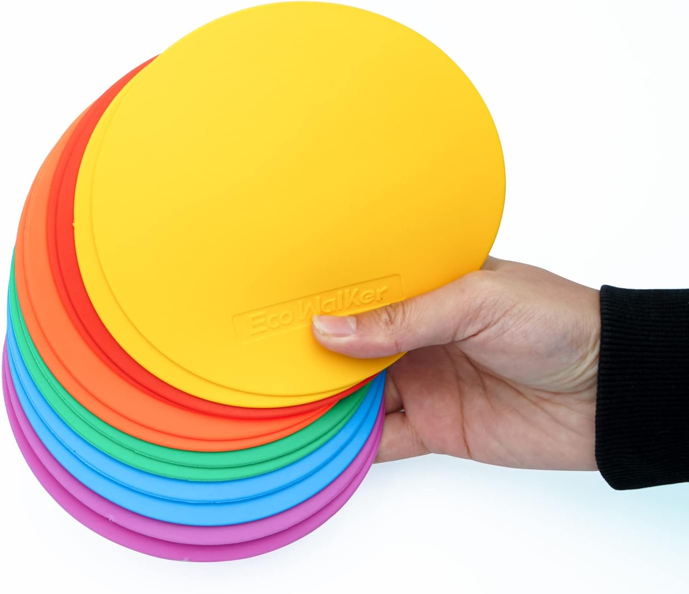 6inch Non-Skid Flat Cone Spot Markers for Sports Speed Agility Training