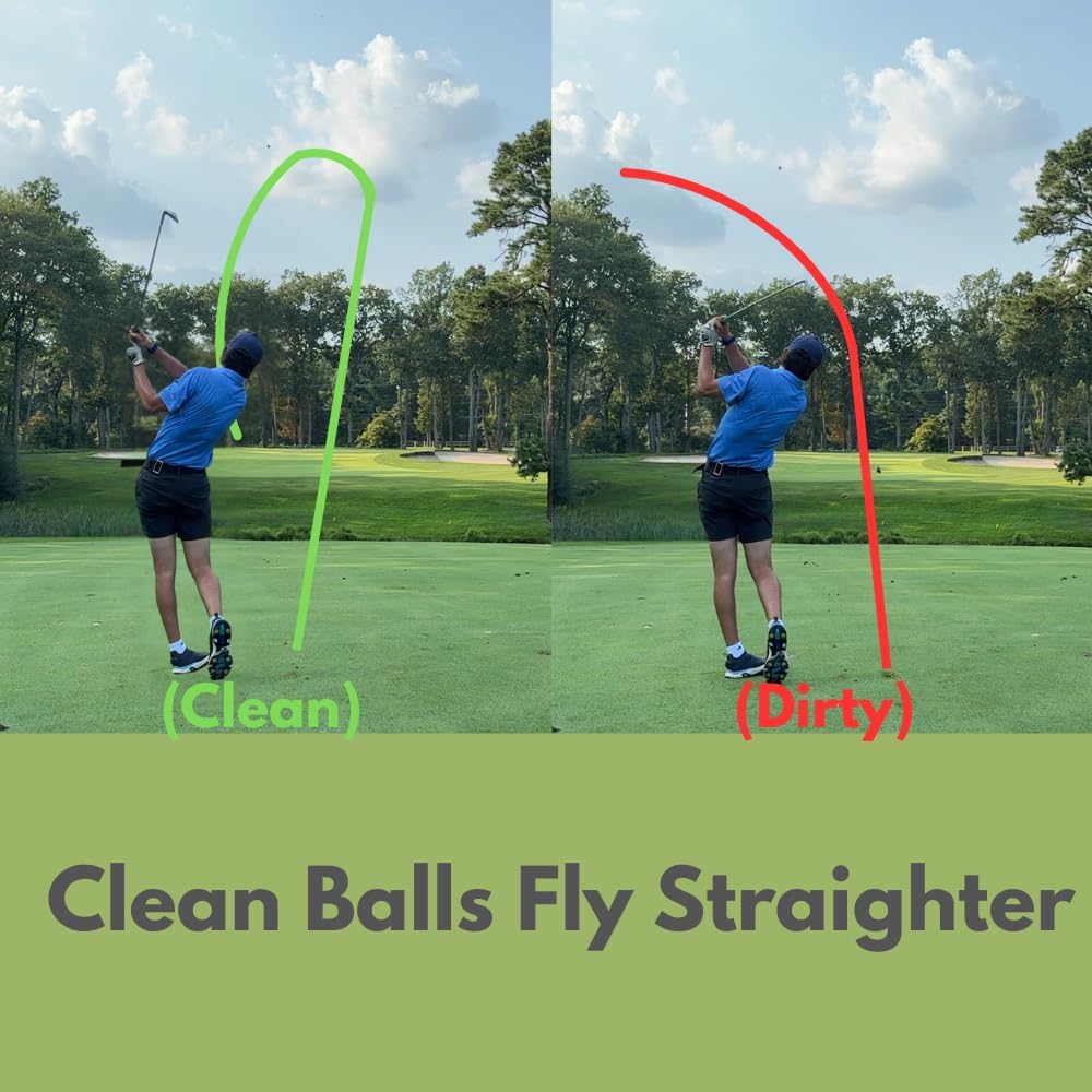 Lunas Ball Washer- 3 Pack - Golf Ball Cleaner for Golf Balls, Golf Cart Accessories for Cleaning Golf Ball, Compact Magnetic Golf Towel Golf Ball Washer for Golfers