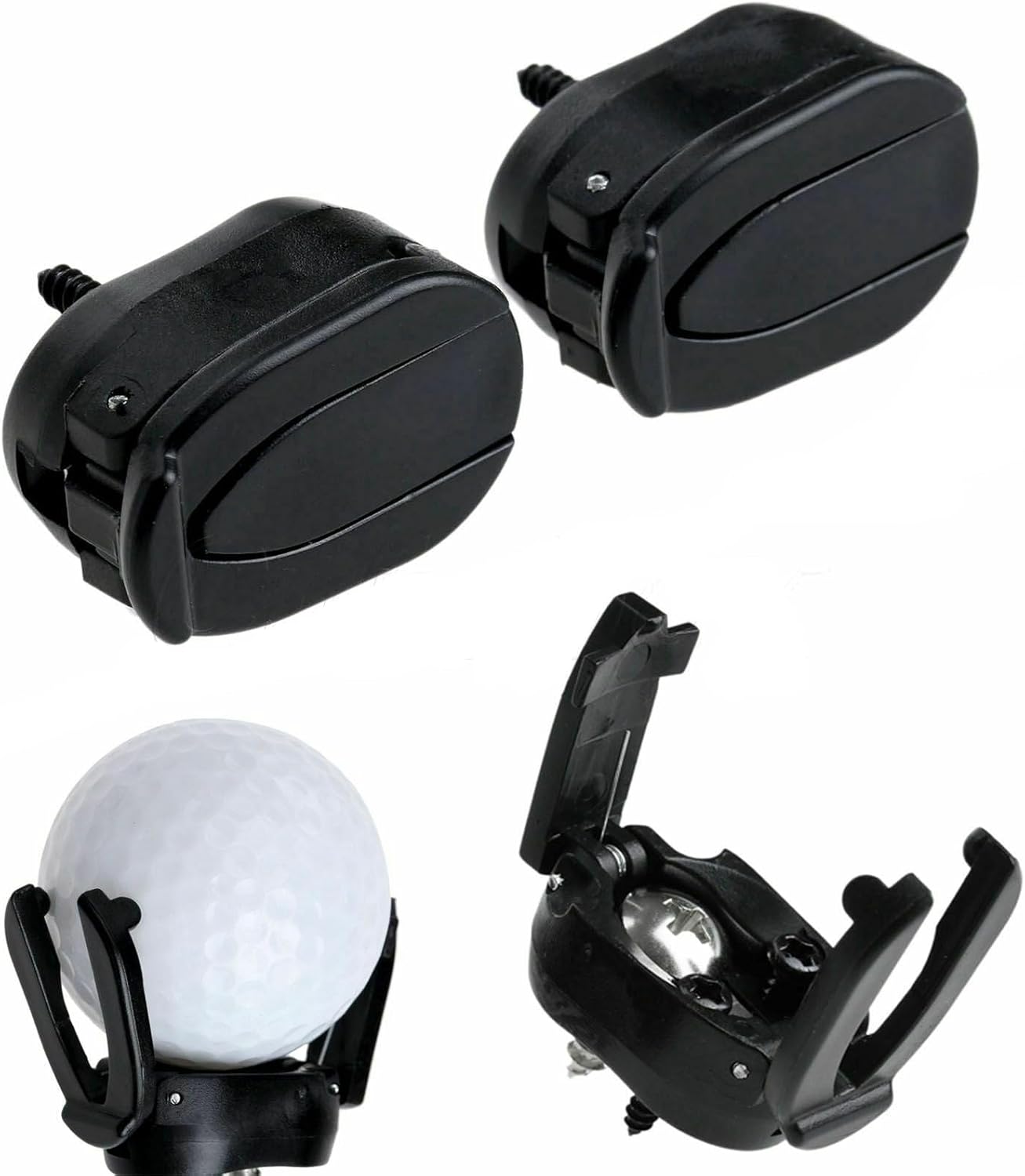 FINGER TEN Golf Ball Retriever for Putter Piker Upper 2/4/6/8/10 Pack Suction Cup Ball Grabber Tool with Screws Foldable Mini Ball Retrievers for Men Women Golfer