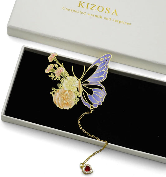 Butterfly Bookmarks for Women,Cute Funny Metal Bookmark,Unique Gifts Book Markers for Women Book Lovers,Teacher Appreciation Gifts,Valentine Mother's Day Christmas New Year Birthday Gift