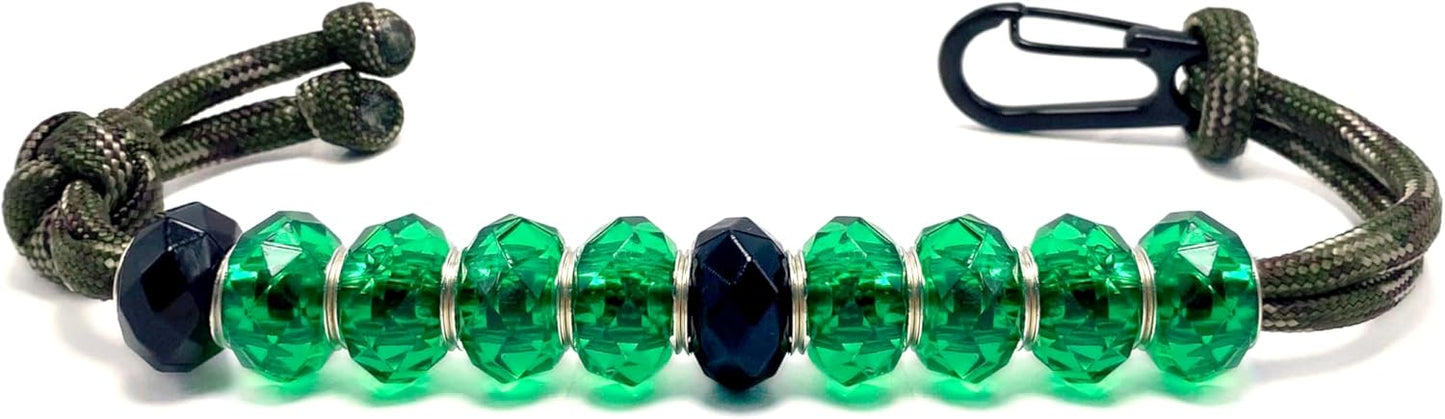 LAMIBEE Golf Beads Count Stroke Score Counter, Durable 550 lbs Paracord String with 10 Beads, Easy Scorekeeping, Hand-Braided with Clip