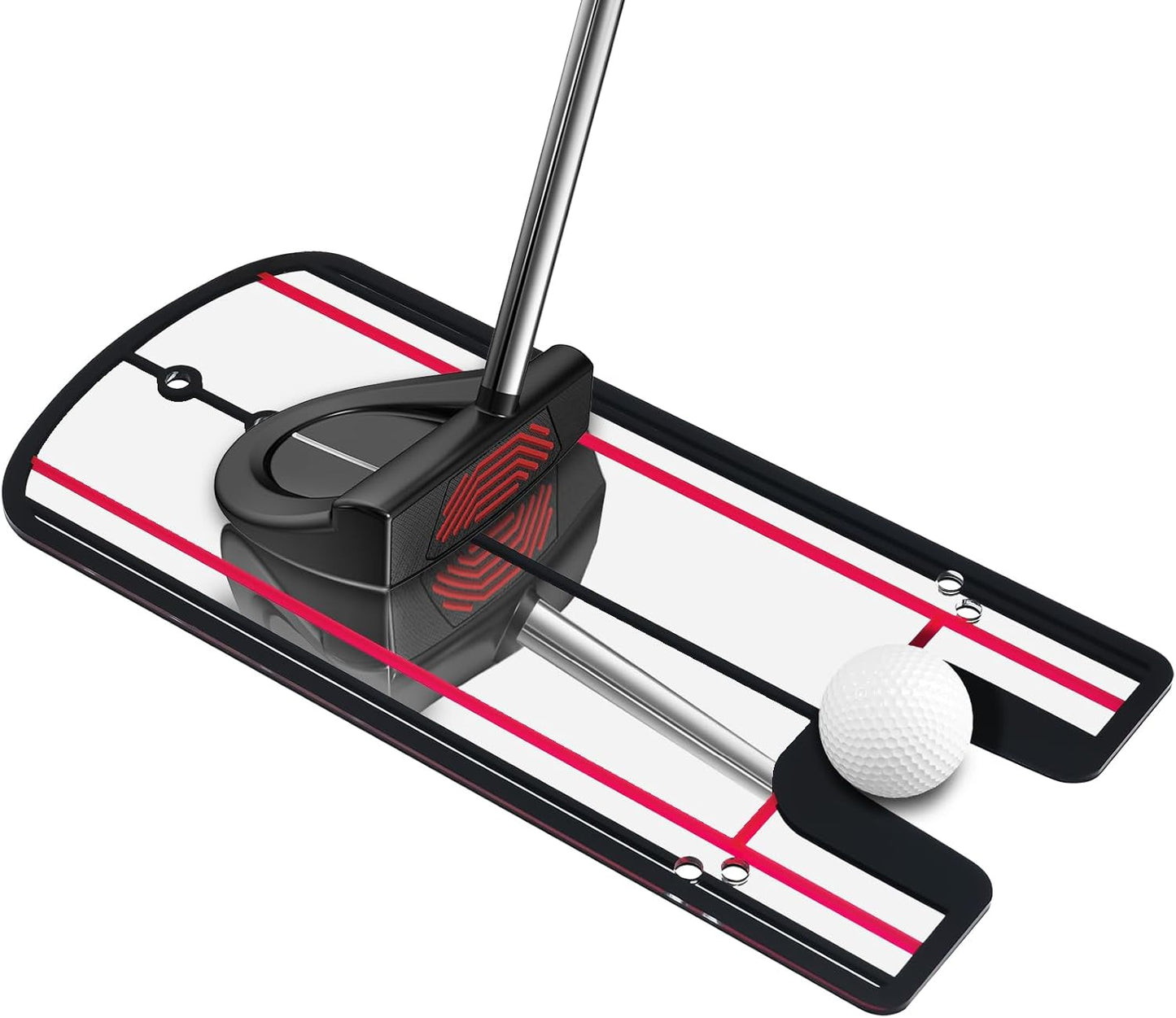 Golf Putting Training Mirror, Portable Indoor Outdoor Training Aid for Swing Posture, Ball Path & Stroke Accuracy Improvement