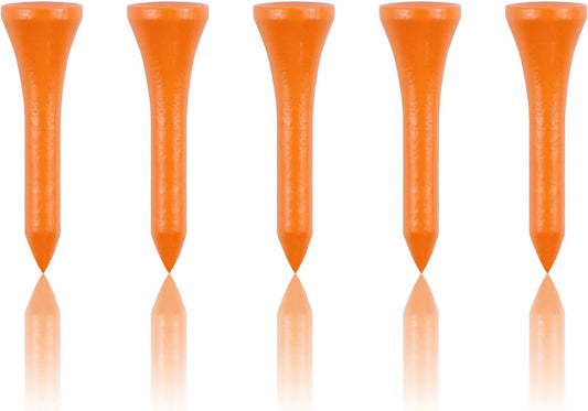 Wooden Golf Tees 3-1/4", 2-3/4", 1-1/2" Available,100 Count (Natural Color, White, Black, Blue, Red, Pink)