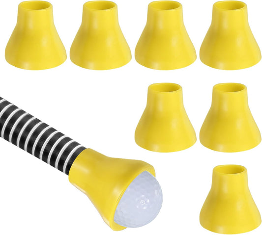 PATIKIL Golf Ball Retriever Grabber, Golf Ball Suction Cup Grabber Rubber Putter Grip Picker Upper Tool for Golfers Putter Swing Handle Accessories