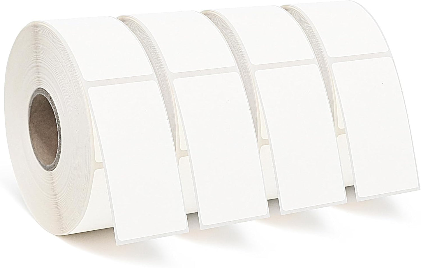 ESSENTIAL 2000 Dissolvable Food Labels, 1 x 2 Inch Blank White Dissolvable Canning Labels for Food Storage, Food Containers, Mason Jars, Freezer(4 Roll - 2000 Labels)