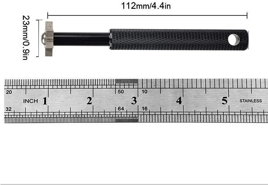 Golf Club Groove Sharpener, Iron Wedge Groove Sharpener Tool with 6 Carbide Tungsten Steel Cutters, Golf Club Cleaner Re-Grooving Cleaning Tool