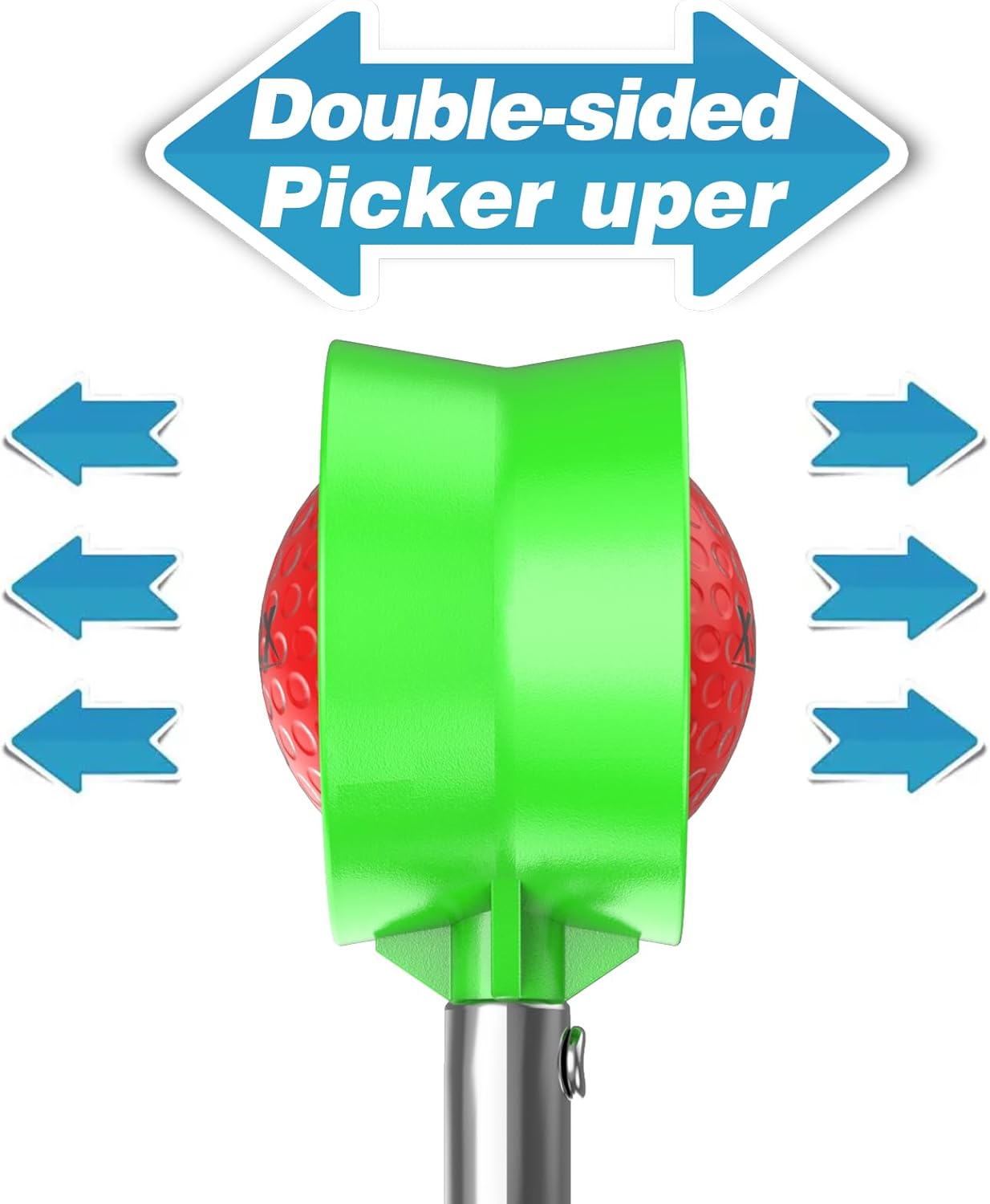 9Ft/12Ft Telescopic Stainless Steel Golf Ball Retriever for Water, High Durability Double Sided Golf Ball Picker Upper, Men's and Women's Golf Accessories Gifts.