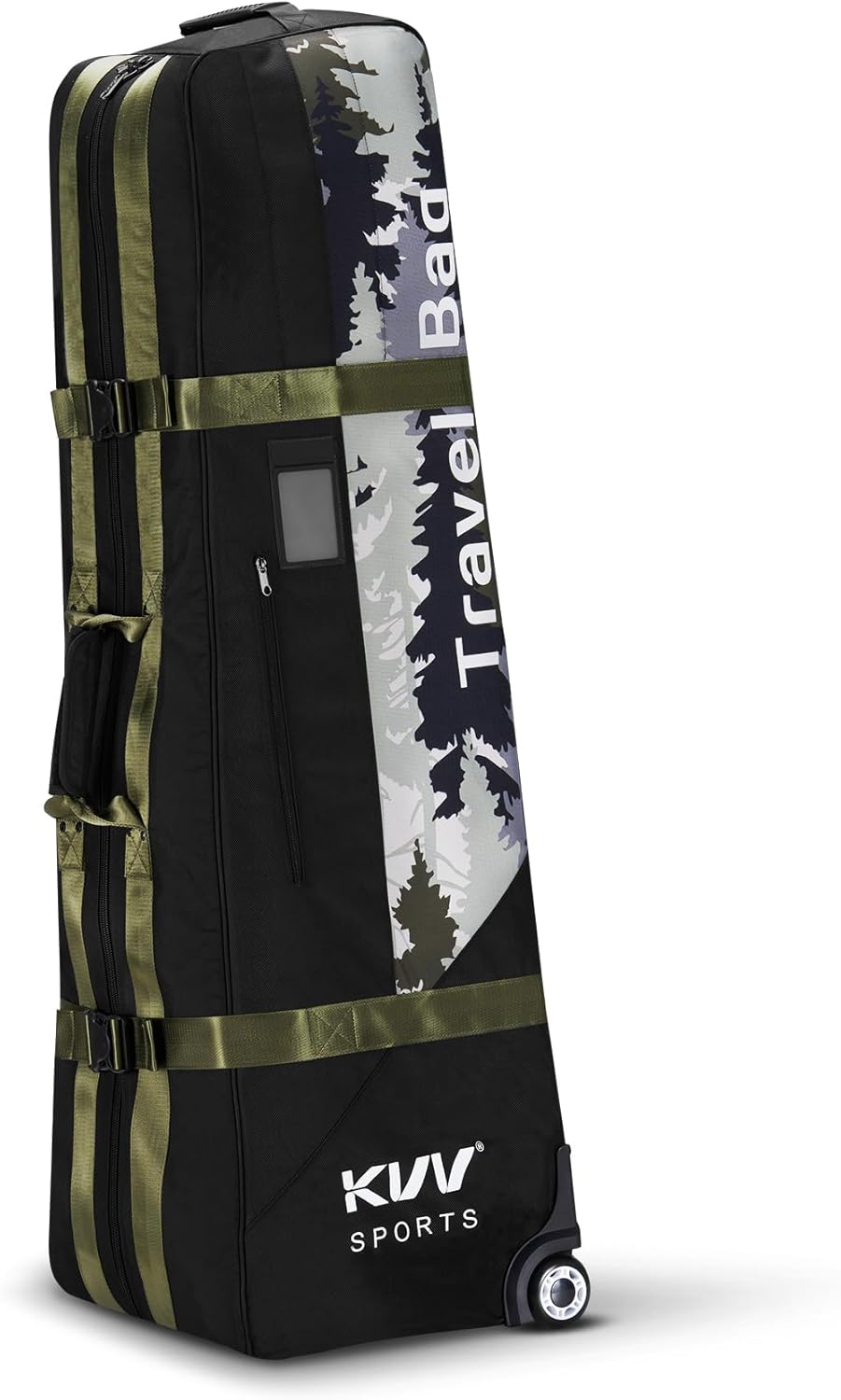 KVV Hi-Protective Golf Travel Bag with Extra Padded Top, Foldable Golf Travel Cover with Wheels, Multiple Handles and Pockects for Storage, Travel Golf Bags Designed for Airlines