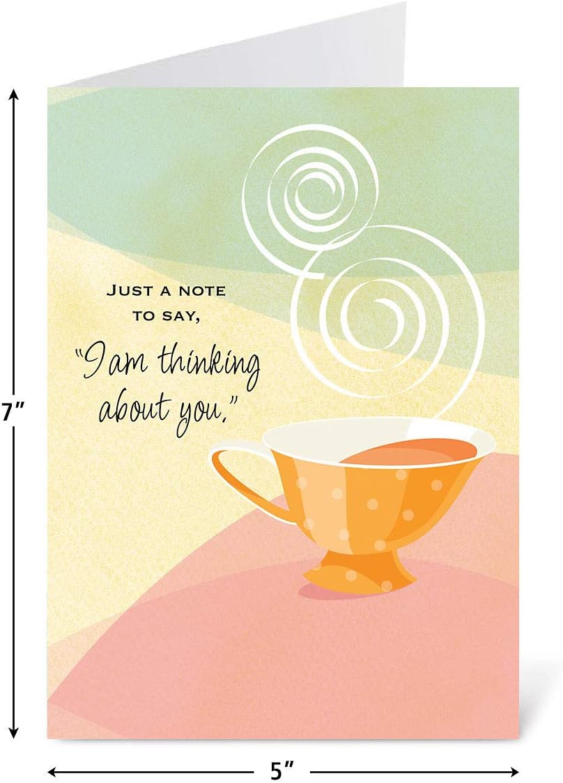 Current Friendship II Thinking of You Friendship Greeting Card Set - Value Pack of 20 Cards With White Envelopes for Friends & Family, 10 Designs, Large 5" x 7" Assortment
