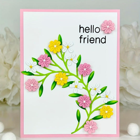 Flowers Metal Cutting Die for Scrapbooking - Cut Stencils for DIY Scrapbook Photo Album Decorative Paper Card, Card Making Supplies, Stencils & Crafting Die Cut (Narcissus 4.3 x 3 in)