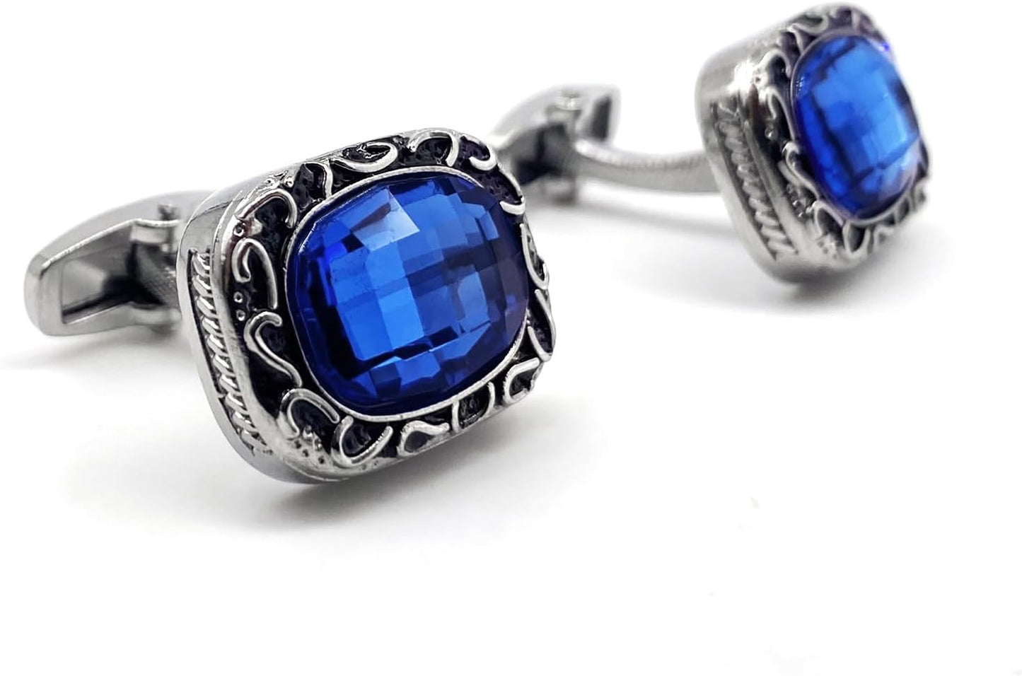 S&W Wedding Cufflinks for Men Cuffs with Gift Box Business for Tuxedo Shirts