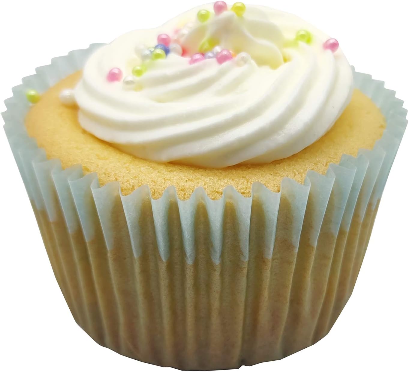 Premium Blue Greaseproof Cupcake Liners Muffin Paper Baking Cups Standard Sized, 100-Count