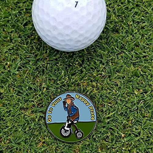 Balanced Co. Funny Golf Hat Clip with Enamel Magnetic Ball Marker