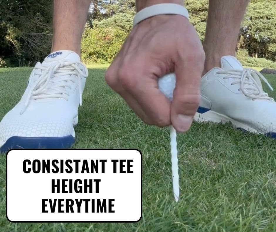 AIRGLO Pro T1 Unbreakable Golf Tees, Premium Plastic Golf Tees