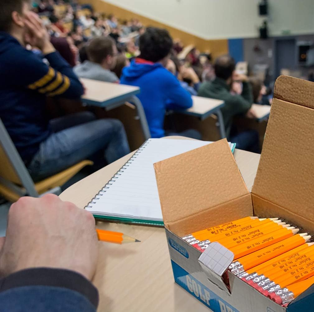 Rarlan Golf Pencils with Erasers, 2 HB, Pre-Sharpened, 200 Count Bulk Pack