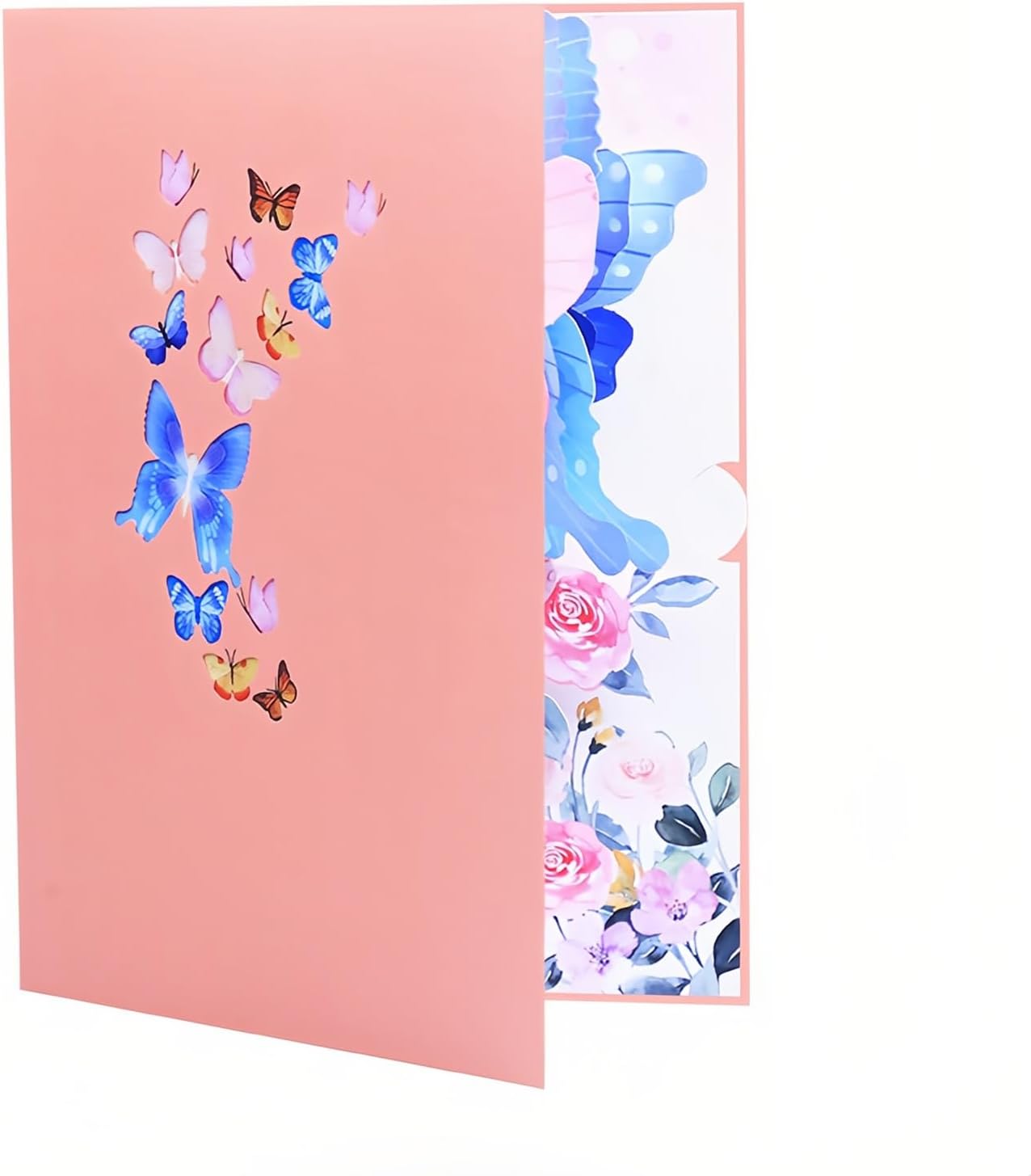 Steelhill 3D Pop Up Cards,Butterfly Greeting Cards for Women,Valentines Day Gifts Card with Envelope for Mother's Day Thinking of You Card for Wife,Girlfriend,Friends(Butterfly flying card)