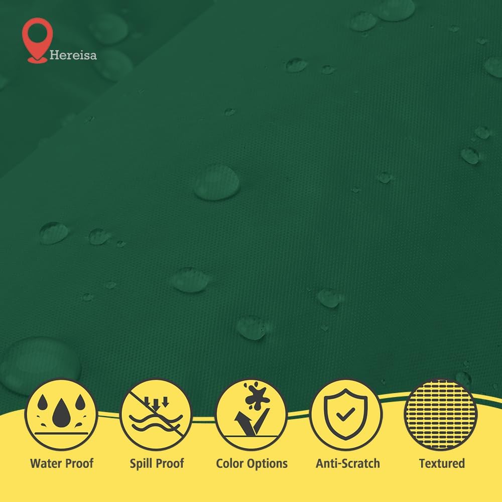 Brand Round Dark Green Plastic 84" Disposable Tablecloth (3 Pack), Party & Event Decorative Cover