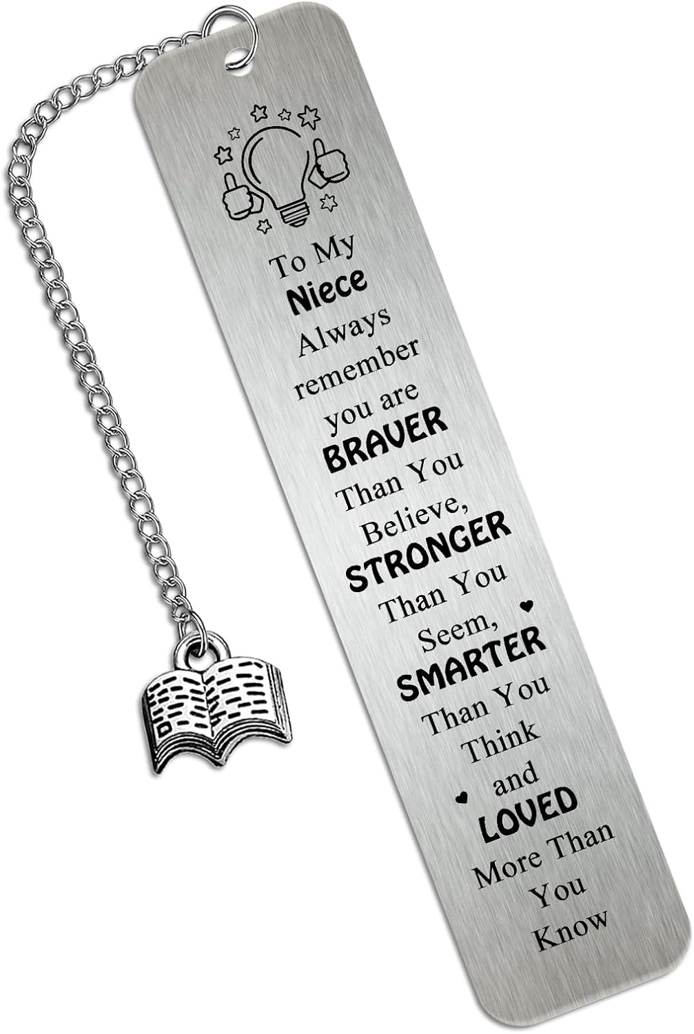 Nieces Gifts from Auntie, Niece Bookmark from Aunt Inspirational Bookmarks for Adult Niece Teen Girls Christmas Gifts