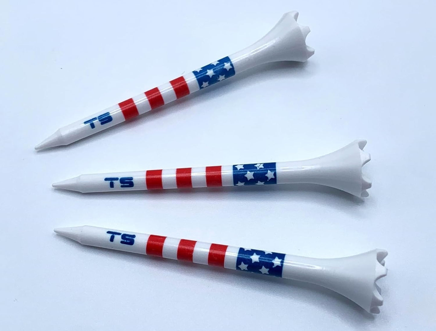 TRUESTRIKE Premium USA Golf Tees – 3¼" or 2¾" Durable Plastic Performance Tees (100 Pack) – Made in USA – Bulk Value Pack