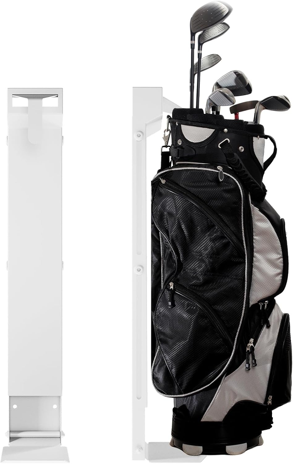 Wall Mount Golf Bag Storage Rack - Wall Mount Rack for Garage, Club Dock for Golfing Bag | Space Saving | Easy Install & Use
