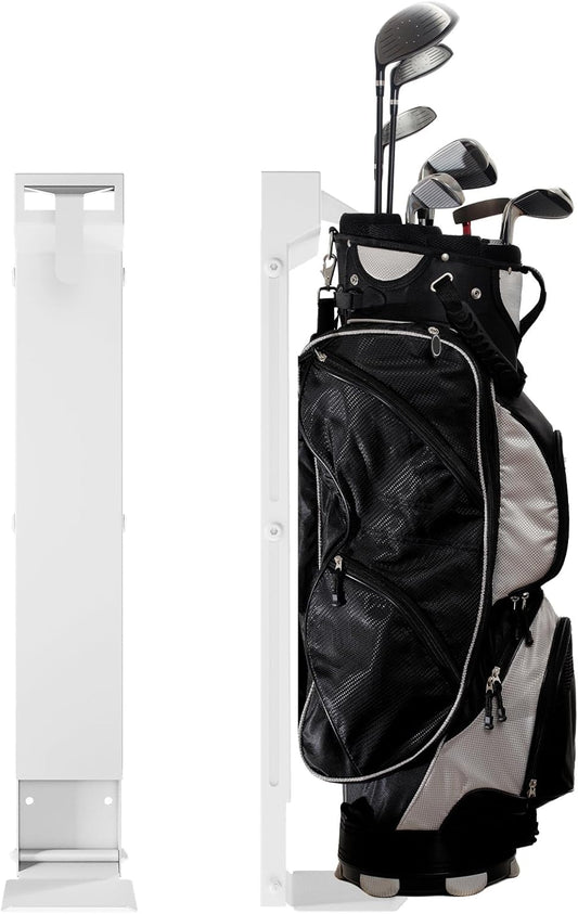 Wall Mount Golf Bag Storage Rack - Wall Mount Rack for Garage, Club Dock for Golfing Bag | Space Saving | Easy Install & Use
