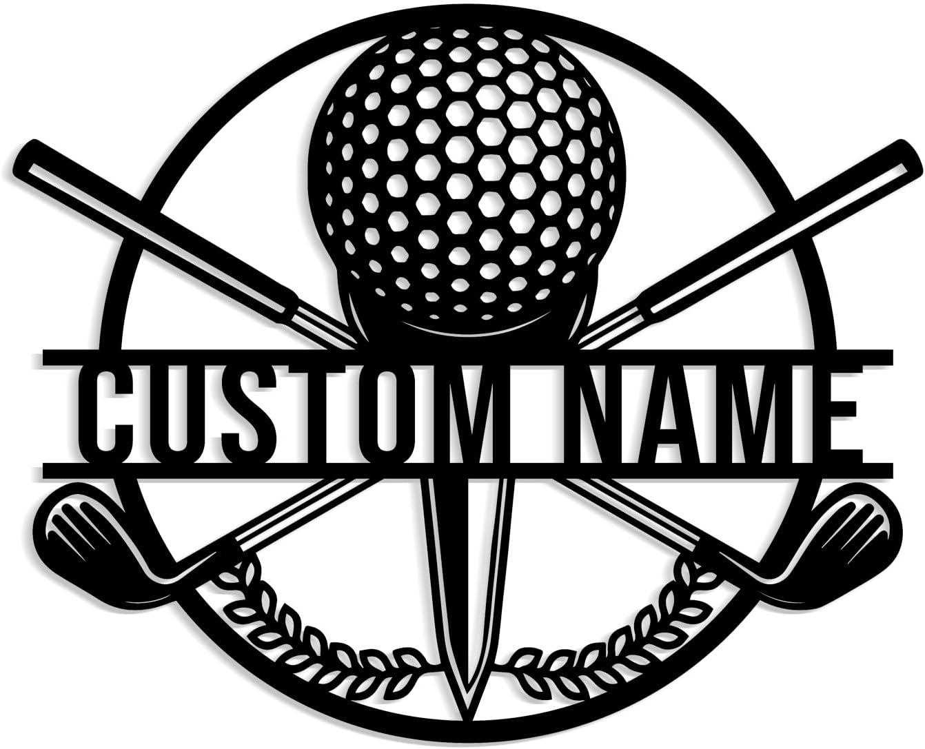 Custom Golf Metal Signs, Personalized Signage Wall Art Decor, Golfer Name Signs, Golf Metal Home Decor, Golf Club Signs (Style-3)