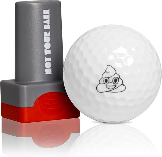 ZEETY Golf Ball Stamp, Golf Ball Stamper, Self-Inking Golf Ball Stamp Marker to Identify Golf Balls, Golf Gift Golf Accessories for Men and Women Golfers