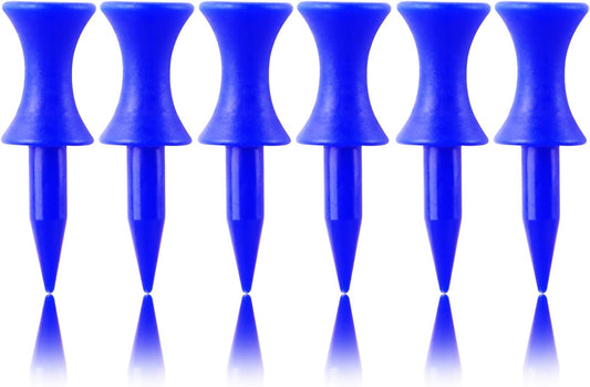 FINGER TEN Plastic Golf Castle Tees Step Down Unbreakable Mixed or Same Height Value 100 Count, 2 3/4, 2 1/4, 2, 1 3/4, 1 1/2 Inch Length Colorful for Practice