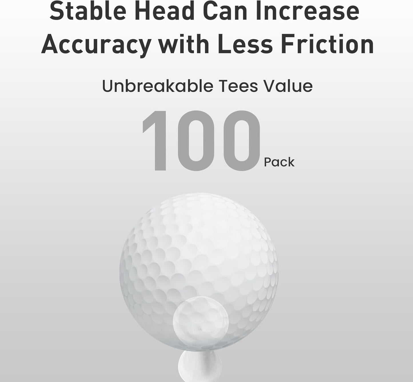 FINGER TEN Plastic Golf Castle Tees Step Down Unbreakable Mixed or Same Height Value 100 Count, 2 3/4, 2 1/4, 2, 1 3/4, 1 1/2 Inch Length Colorful for Practice