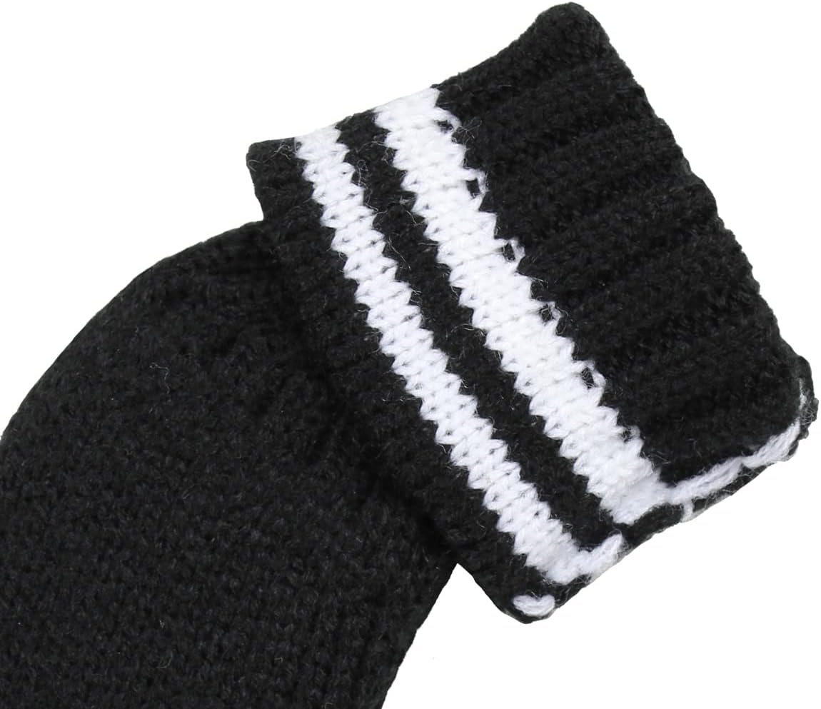 Scott Edward 1/7/10 Pcs Knitted Golf Club Head Covers for Irons Wedge Cuteness and Basically Socks Shape Washable Golf Club Head Protector on Classic Stripes Style，Double Sided Customization
