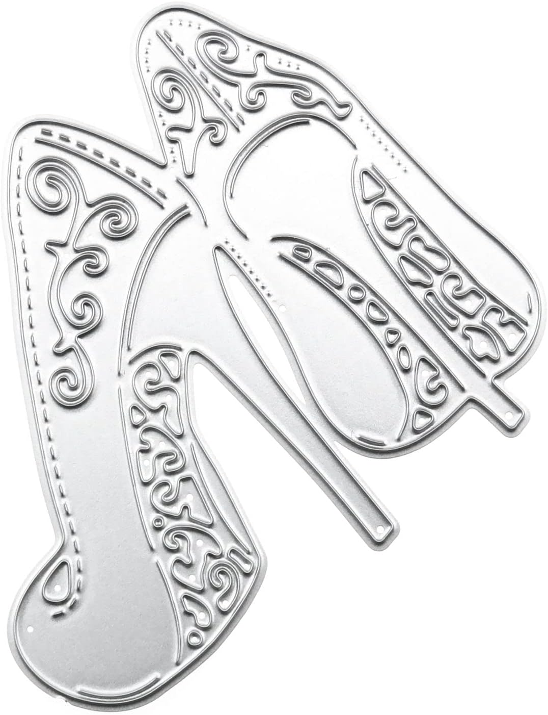 E-outstanding Cutting Template Moulds Die Cuts Stencil Scrabooking Supplies Lady High Heels Women Shoes Metal Cutting Dies Stencil for Invitation Card Making, Paper Crafting, Envelope, Emboosing