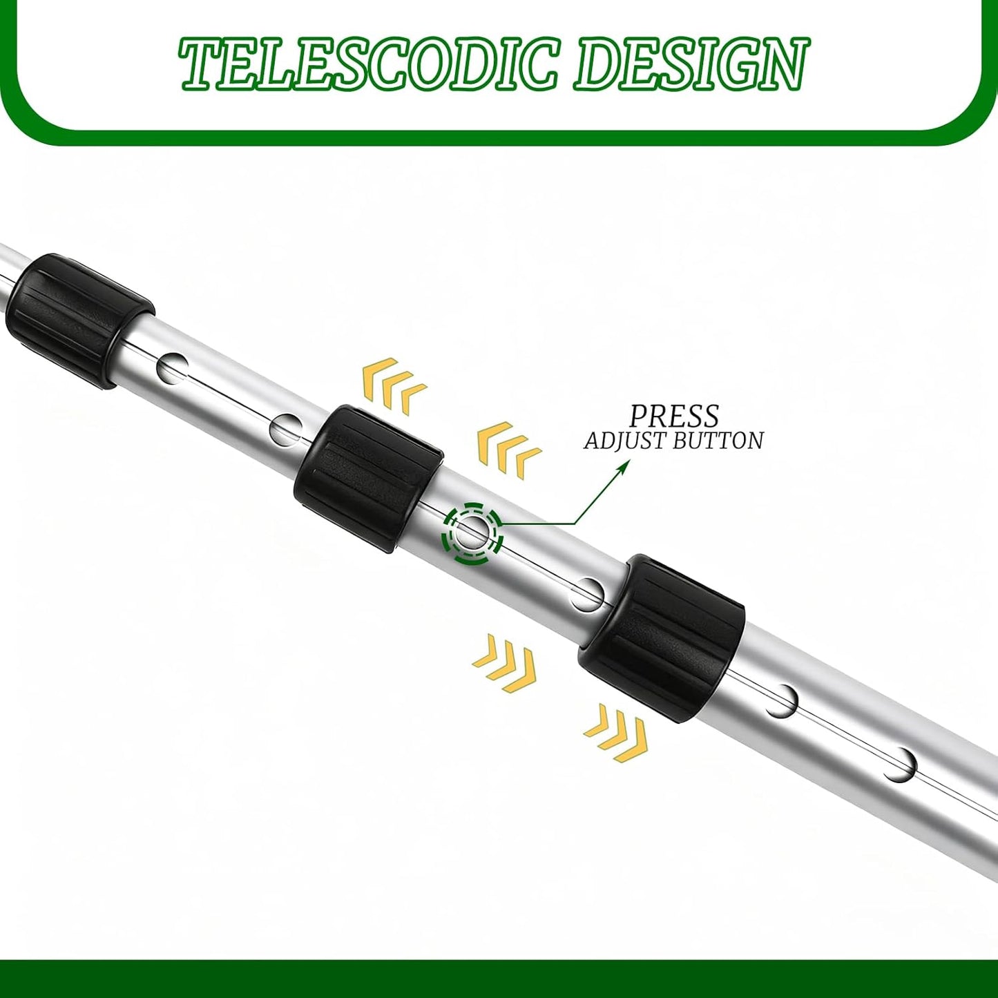 Golf Travel Support Pole, 20.5-51.2 inches Telescoping Aluminum Rod, Protects Clubs, Fits All Travel Bags