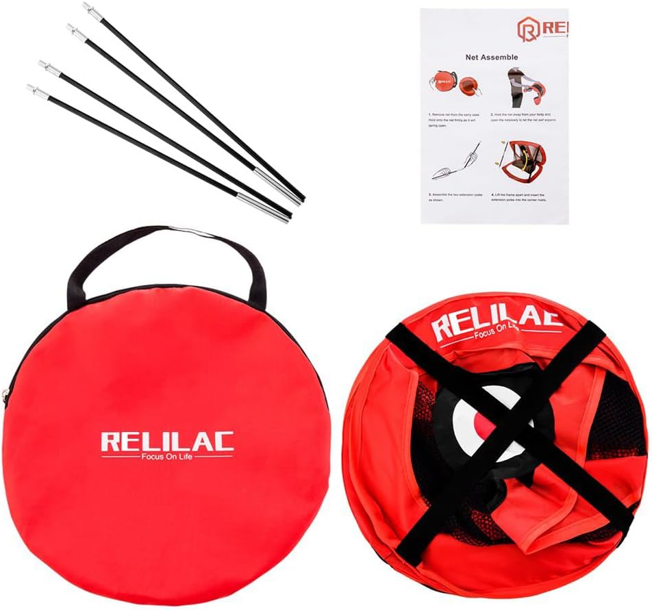Pop Up Golf Chipping Net - Indoor/Outdoor Golfing Target Accessories for Backyard Accuracy and Swing Practice - Gifts for Men, Dad, Husband, Women, Kid, Golfers