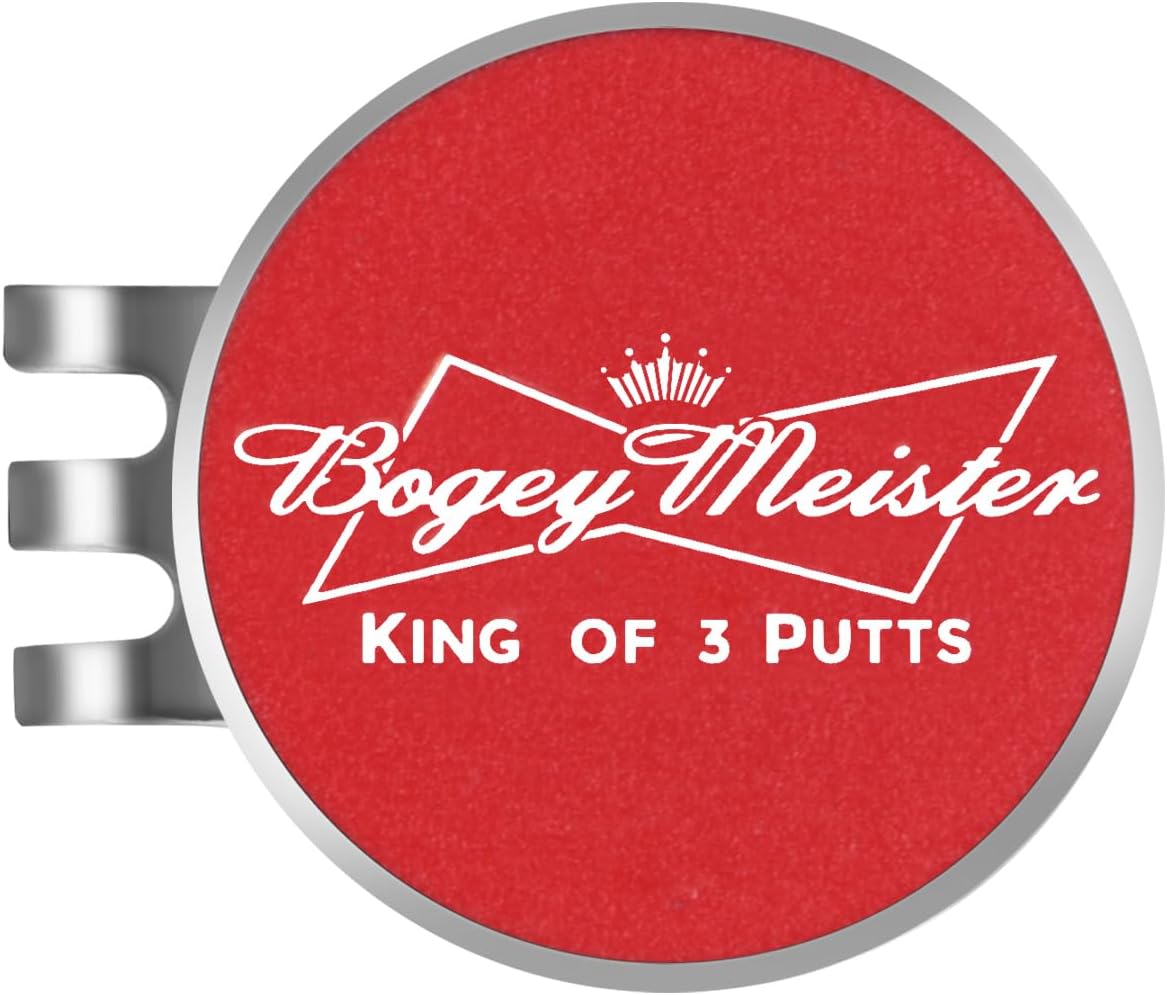 Golf Ball Marker Hat Clip, Funny Golf Accessories, Golf Gifts for Men 25 MM