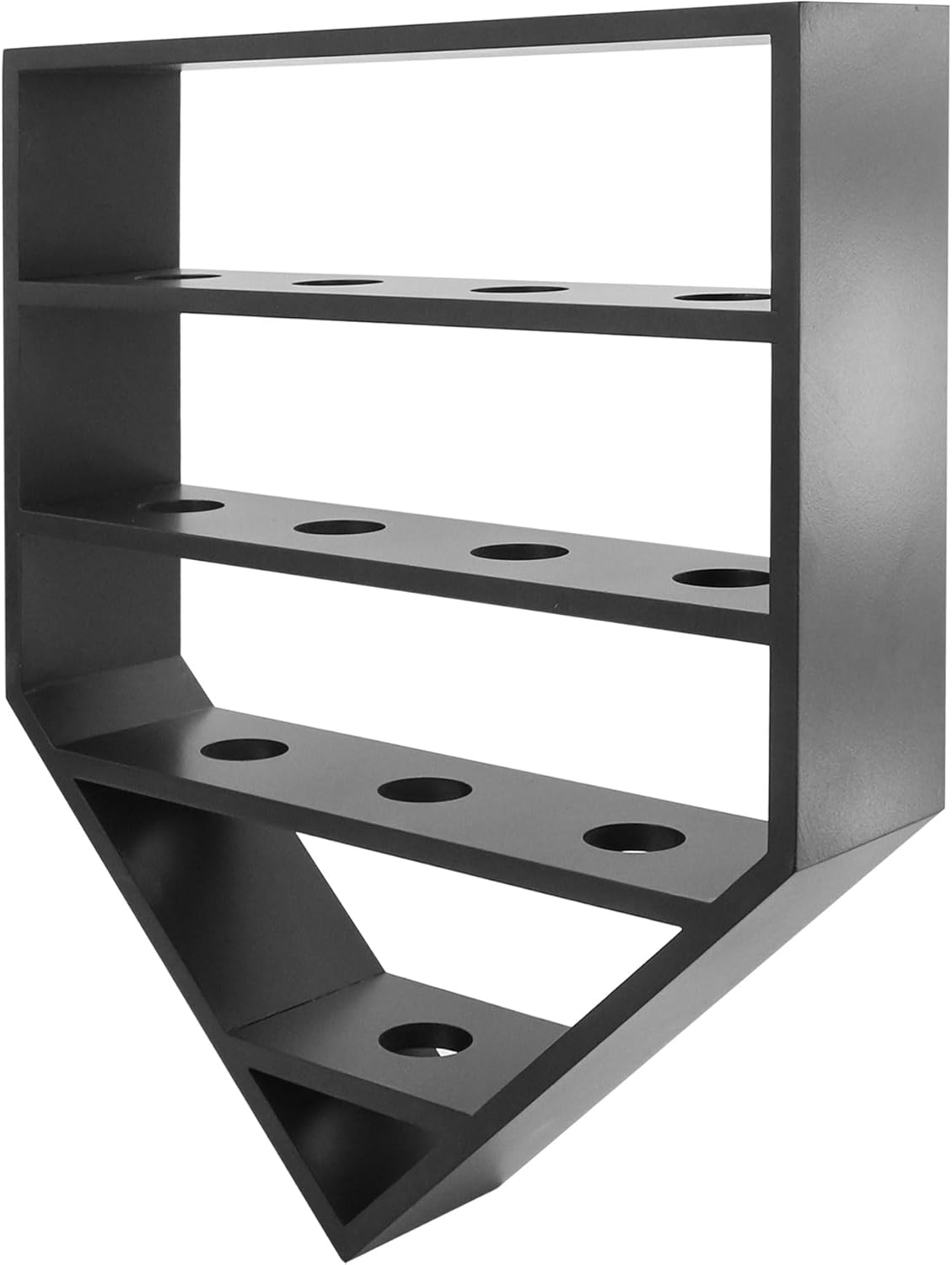 Baseball Display Case,Baseball Holders for Balls,12.8x16 inches Large Black Shadow Box for 12 Baseballs Wall Mount,Without Door,for Home Run and Collector Autograph Balls