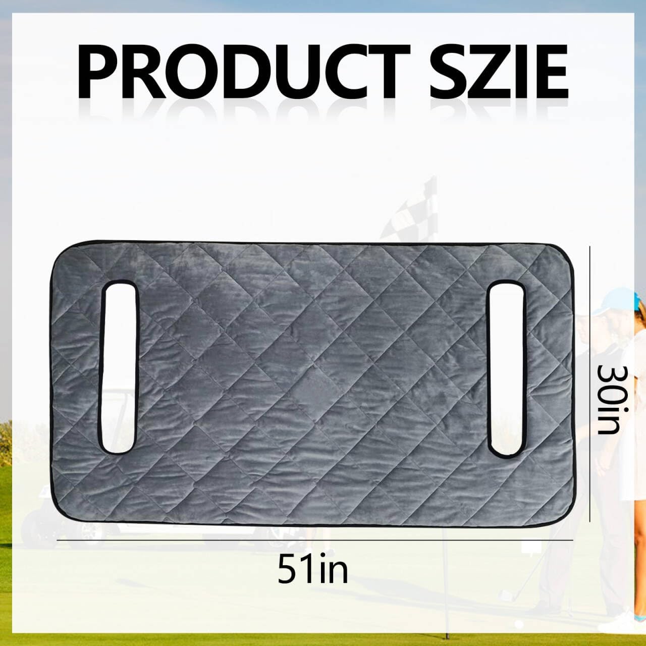 Golf Cart Seat Covers,Golf Cart Seat Towel Blanket,Soft Plush Golf Cart Seat Cover for EZGO Yamaha Club Car and Other 2-Seat Golf Carts,Golf Cart Accessories Golf Gifts for Men Golf Lover.51"x 30.5"