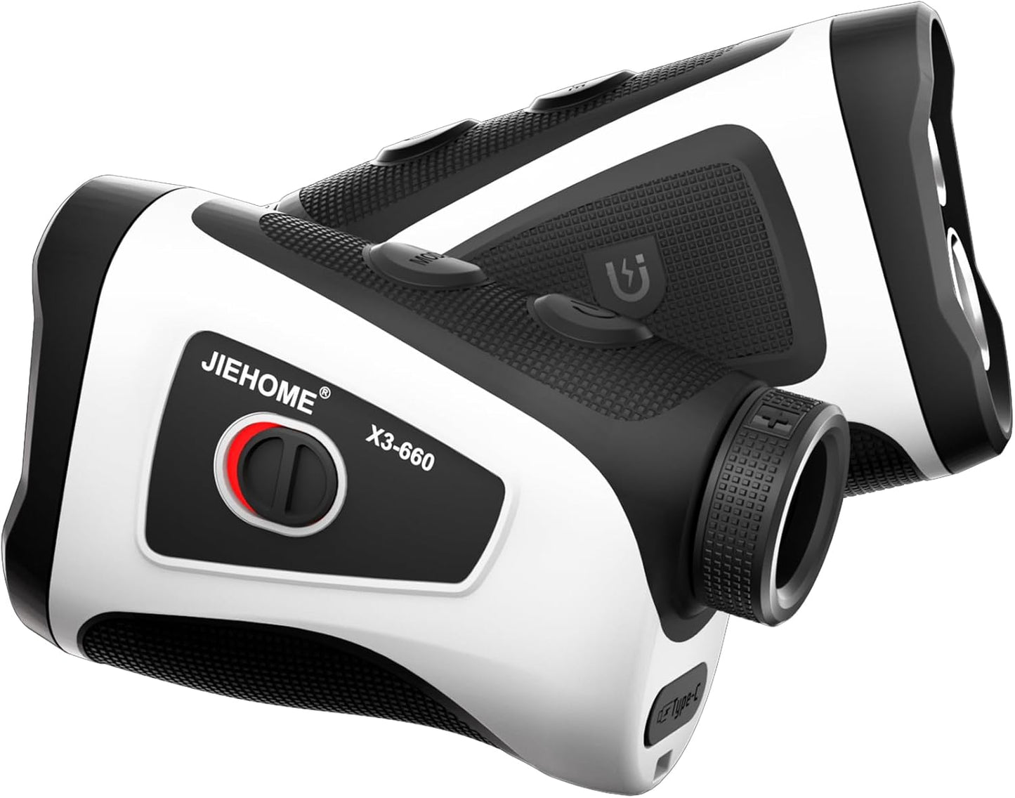 Golf Rangefinder JIEHOME X3 Rangefinder with Slope, Flagpole Locking & Vibration, 660/1100YDS Laser Rangefinder for Golfing/Hunting, Rechargeable Distance Measuring Range Finder, Built-in Magnetic