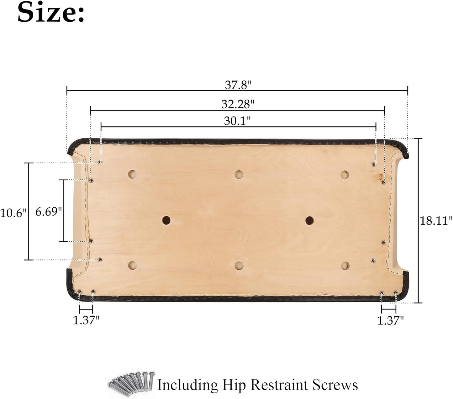 10L0L Front Seat Bottom & Backrest Assembly for Club Car DS 2000.5-up Golf Cart, Factory Style Replacement Cushions