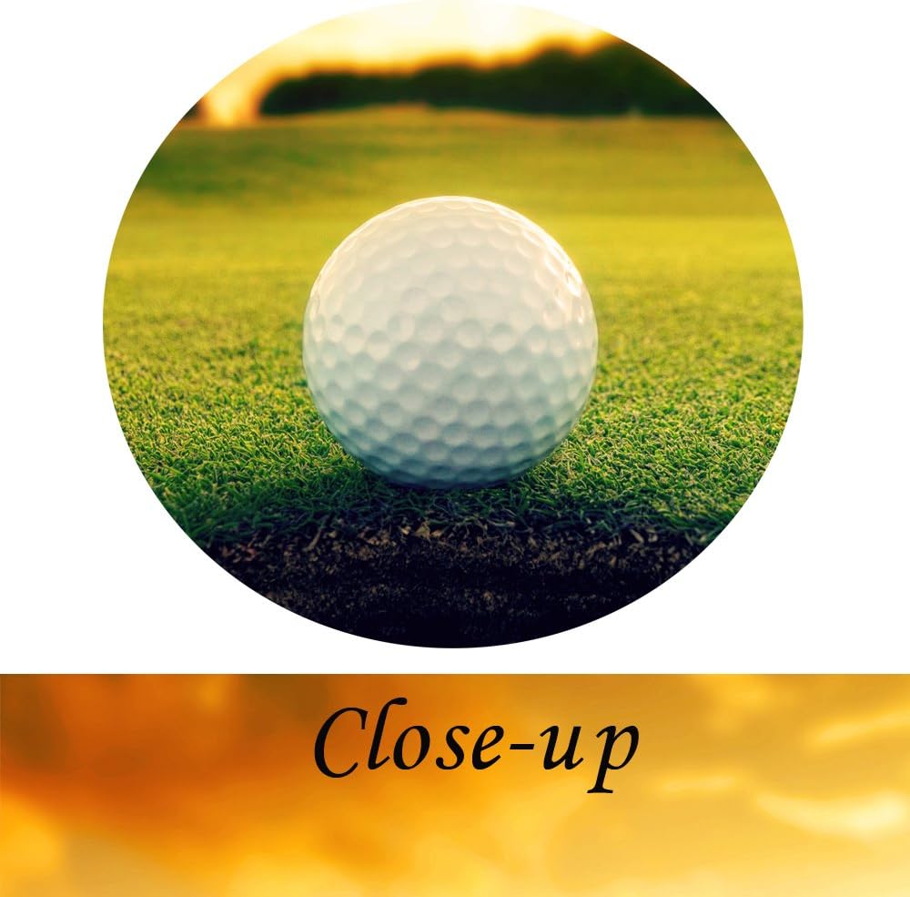 KREATIVE ARTS - Golf Course Scenery Canvas Wall Art Contemporary Sunset Canvas Prints Framed Poster Prints for Home Decor 5 Panels Wall Decorations for Living Room Office (Large Size 60x32inch)